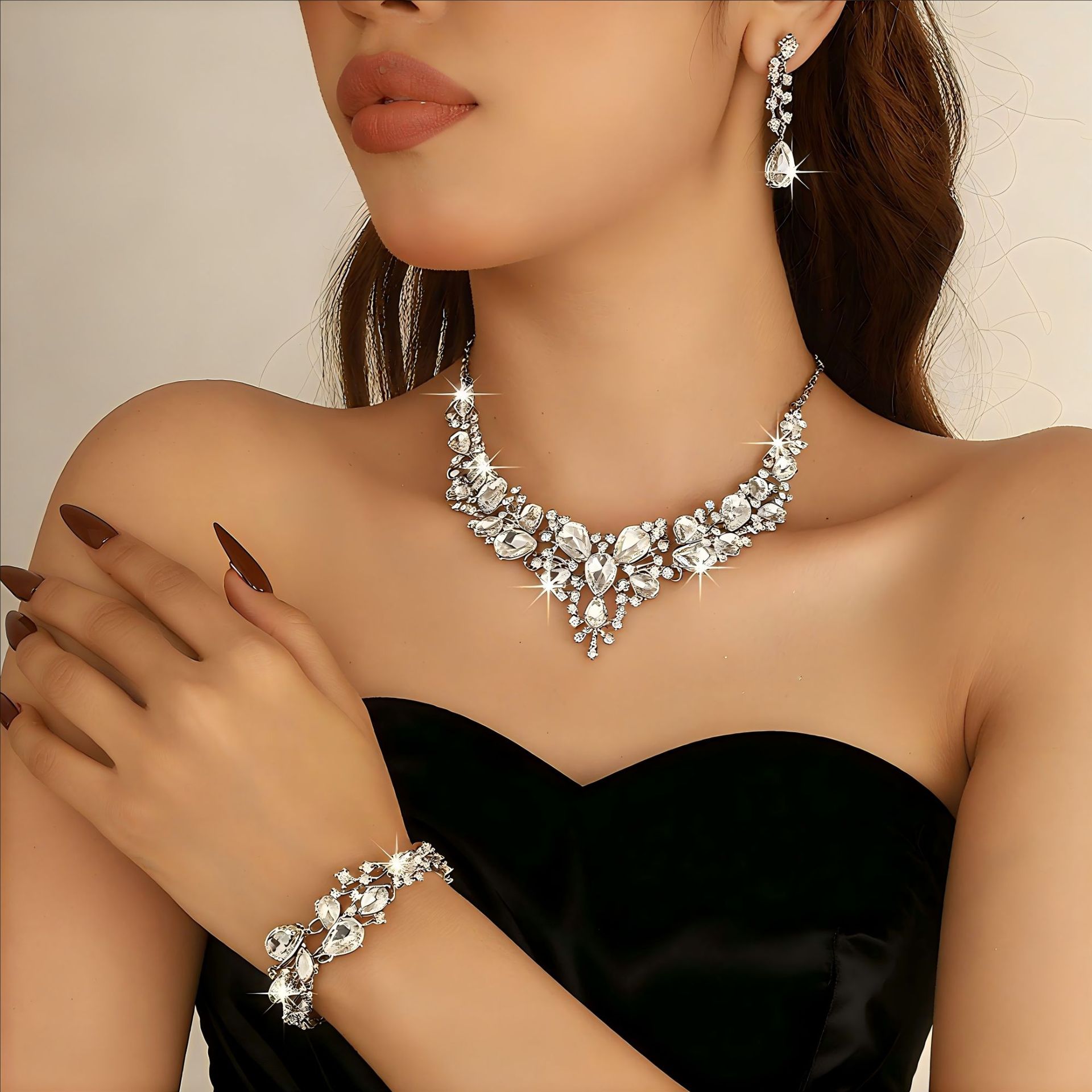 25273 silver three-piece set