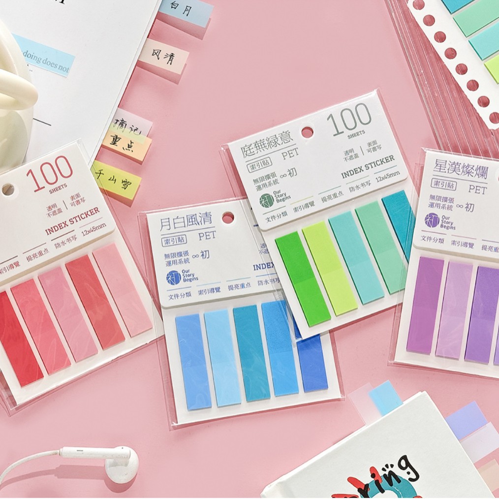 Primeros productos de papel de marcado de color gran producto mayorista papelería de oficina pegatinas post-catch pegatinas índice de notas al por mayor