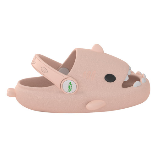 Cross-border shark-shaped children's stepping sensation hole-toe shoes  summer new children's EVA light sole beach shoes for women and men