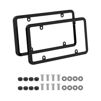Cross-Border Hot-Selling License Plate Frame, American Standard License Plate Frame, Plastic Base for Car License Plate, Car Modification Supplies, American Standard License Plate Frame (License plate holder/license plate holder) - license-plate-frame