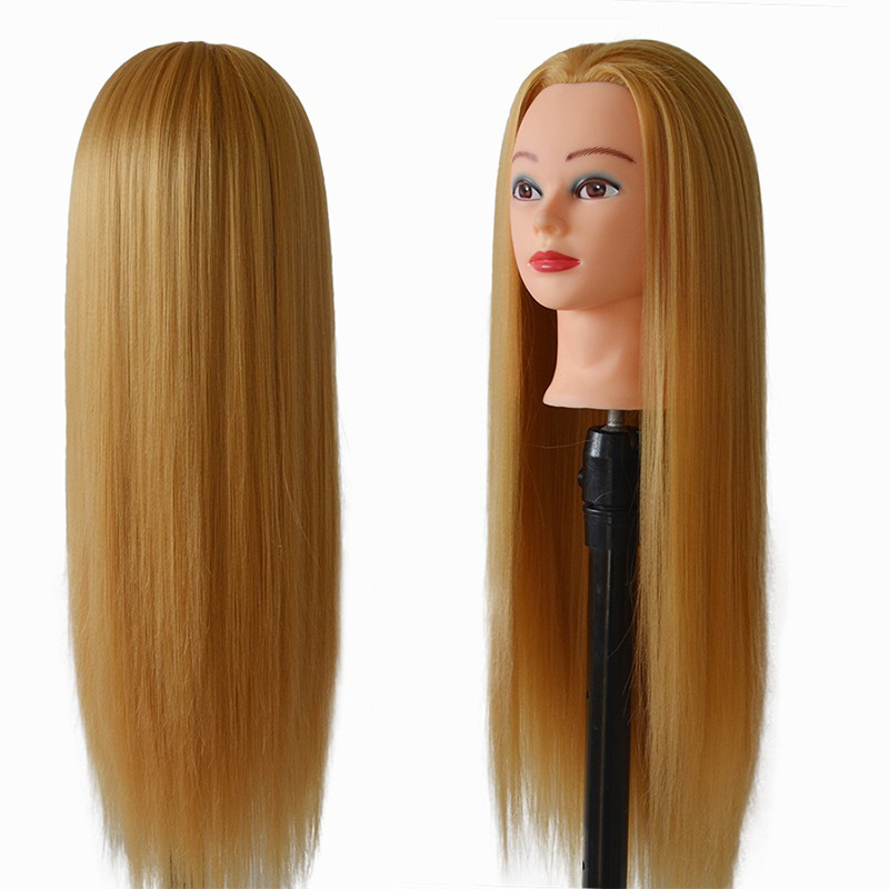 Europa y los Estados Unidos transfronterizos teñido y caldo ejercicio de corte de cabello maniquí enseñanza de cabello trenzado de cabello modelo de cabello maniquí cabeza