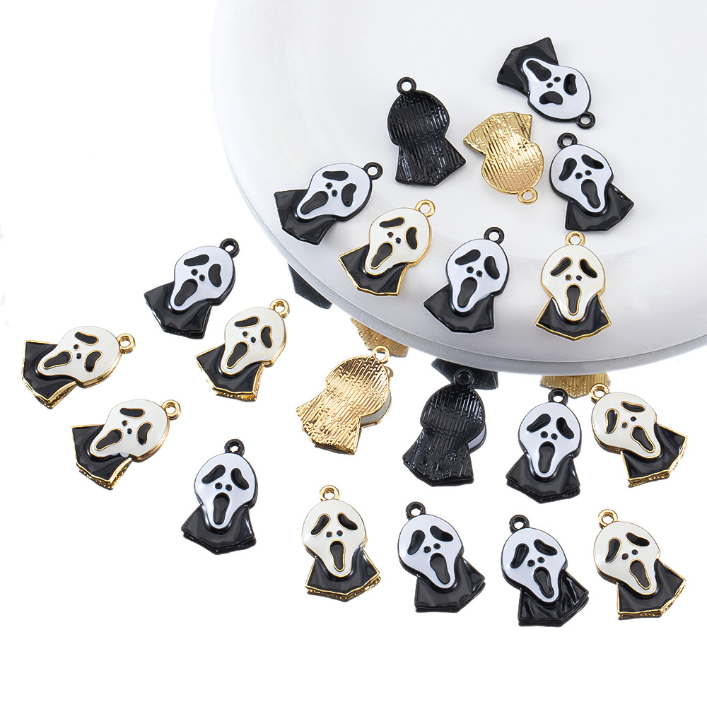 Halloween Festival Pumpkin, Bat Pattern 10 PCS/Package Alloy Pumpkin Bat Pendant Jewelry Accessories