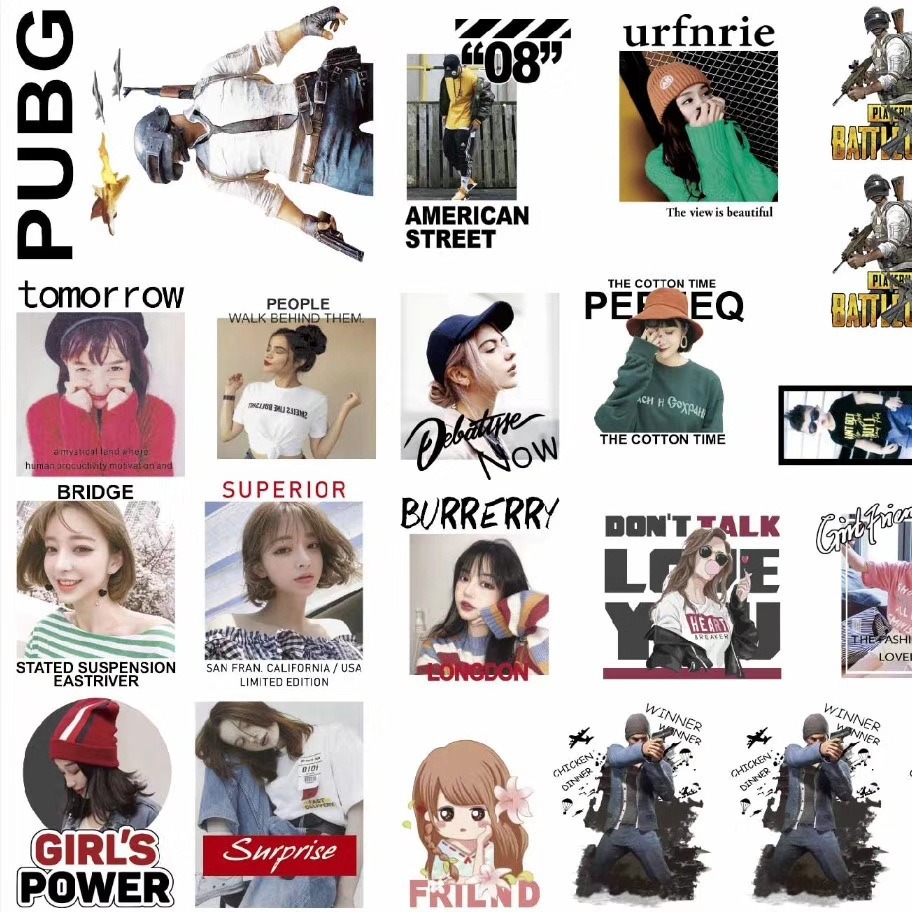 时尚烫画 环保烫画 女装烫画 平面烫画烫图