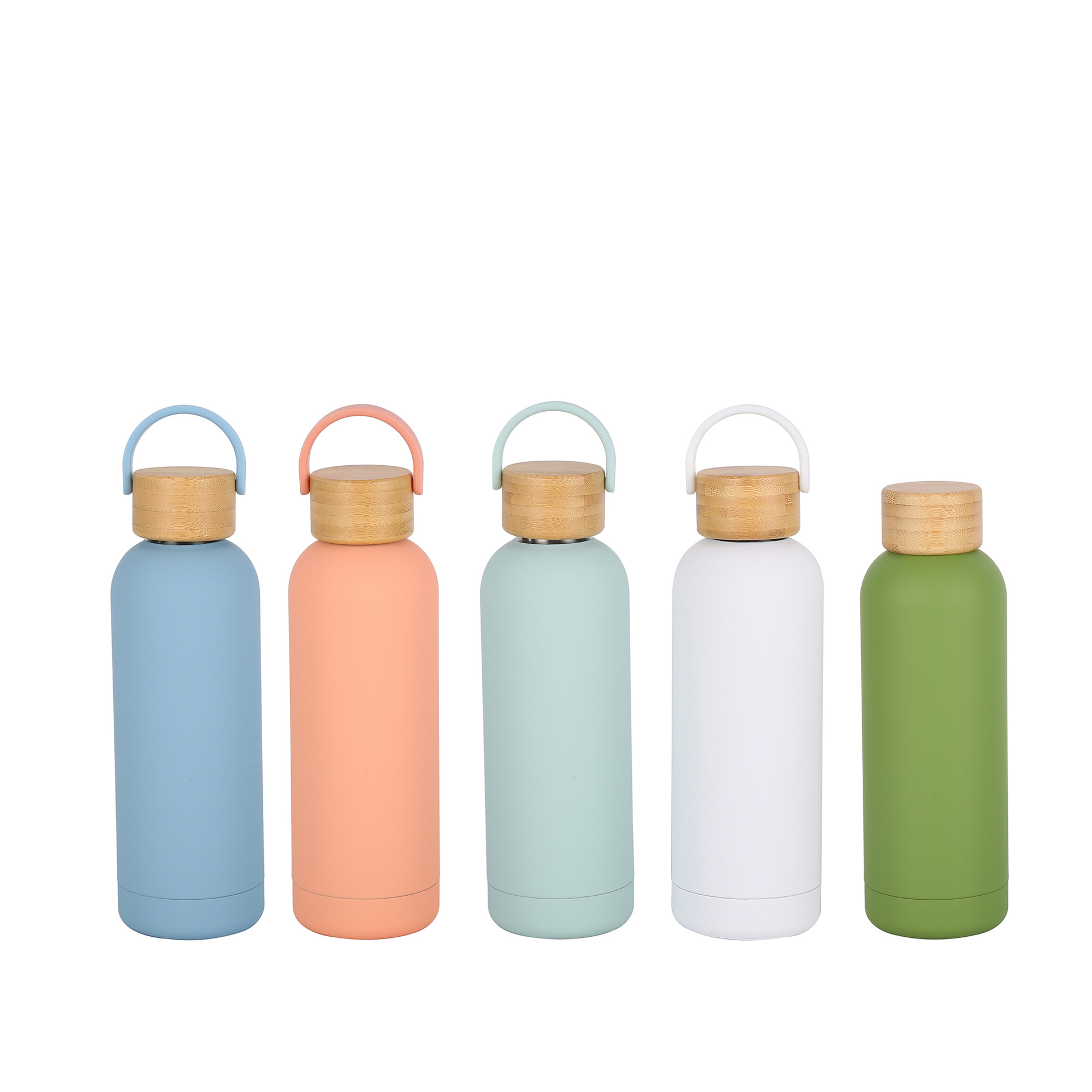 304 botella de acero inoxidable pequeña boca taza de vacío al aire libre pintura de goma deportes hervidor espesado taza de agua de doble capa transfronteriza al por mayor