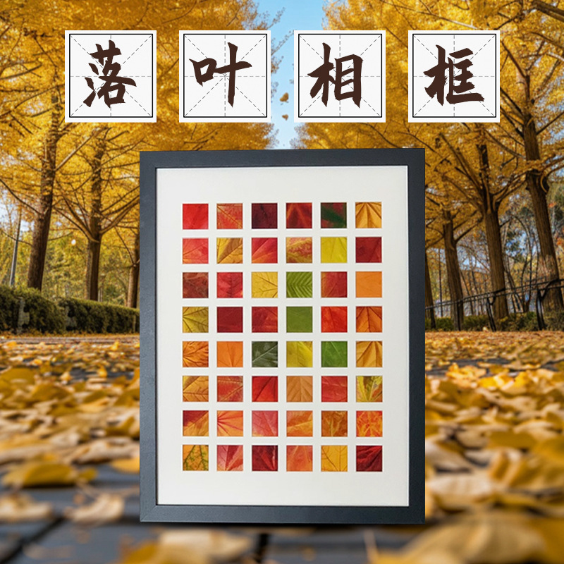 Handmade DIY Deciduous Photo Frame 48 Gong Ge a3 Photo Frame Plant Specimen Photo Printing Small Pendulum Advanced Sense