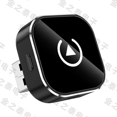 Newly upgraded wireless carplay converter 2-in-1 car connectivity button switch smart carplay box (Simsiz CarPlay və Android Auto) - q1a-black-with-white-label-side-button-model-wireless-carplay-and-android-auto-2-in-1-only-compatible-with-overseas-systems