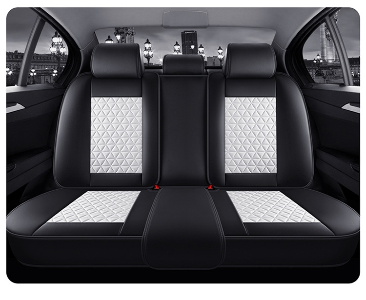 Car Seat Cushion, Waist Support, Wing Protection, Five-Seater Four-Season Cushion, All-Inclusive Seat Cover, Seat Cushion, Nappa Leather, Amazon Europe and America Cross-Border