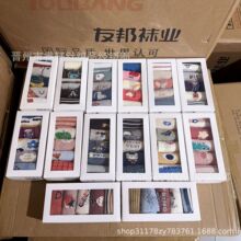 新品斑比儿童袜子 秋冬精梳棉男女童袜卡通中筒袜5双盒装宝宝袜批