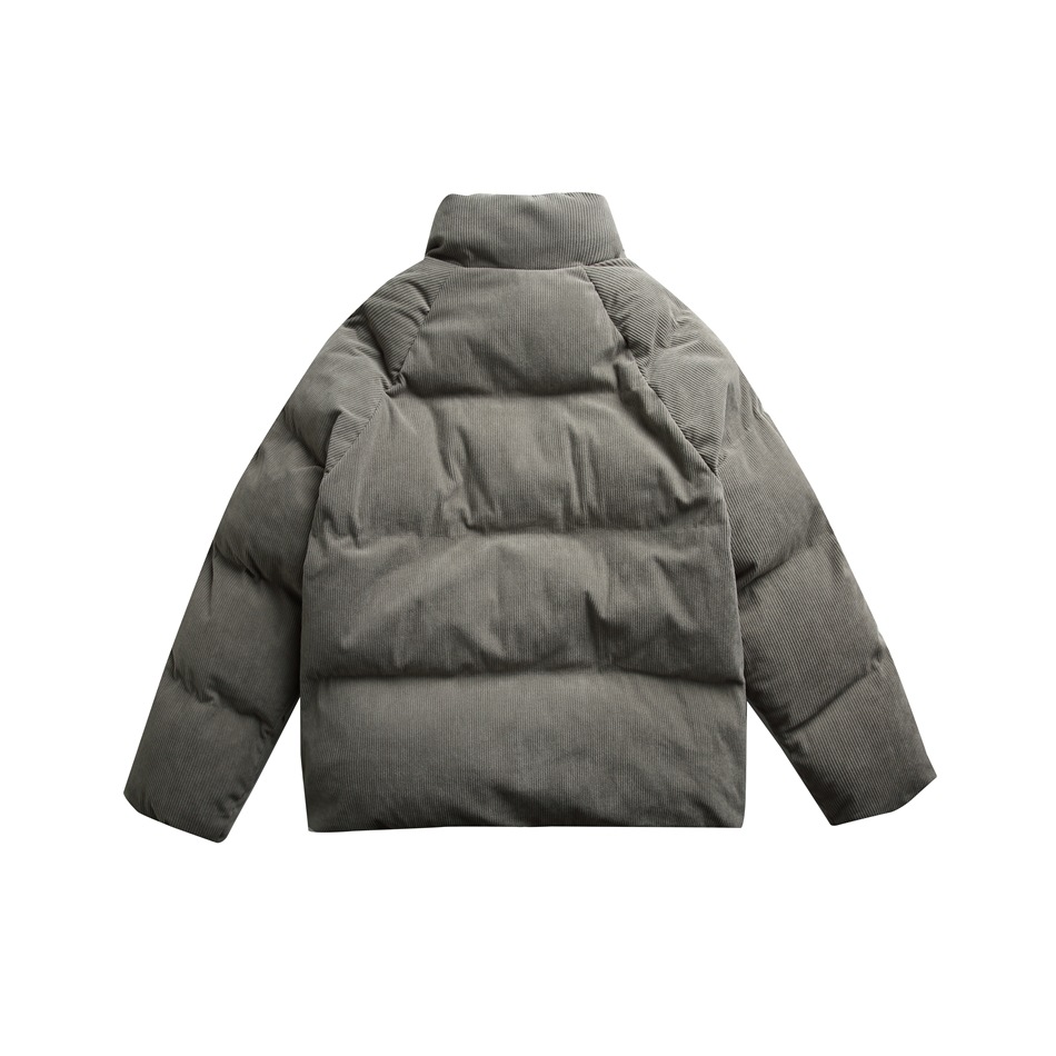 OIRTD winter nieuwe corduroy opstaande kraag voor zowel mannen als vrouwen, warme jas, dikke katoenen jas MY595_voghion.com