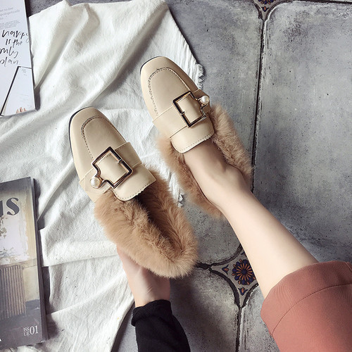 Mooring shoe women outdoor wear autumn winter thick sole versatile one-piece pinto shoe cotton shoes