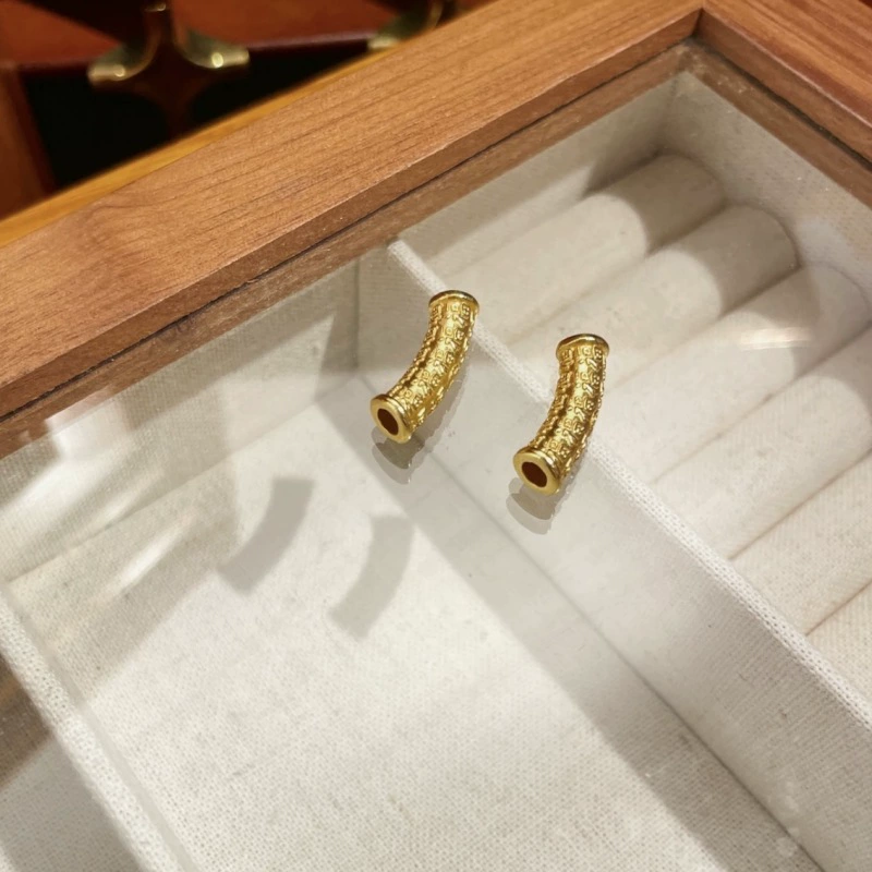 Ювелирные изделия из золота Baifuku au750, аксессуары цвета золота, популярные элегантные аксессуары для ожерелья, серьги, ювелирные изделия из водной ракушки, оптовая продажа