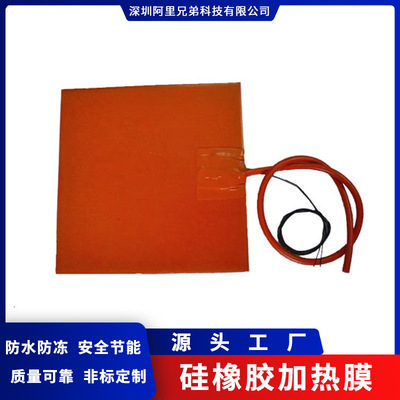 廠家直供 矽膠電熱板 矽橡膠加熱膜220v380v500w 大小批發專業