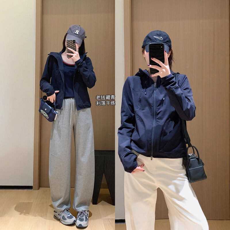 Outdoor Essential! 3D Cut Short Jacket Windproof Windbreaker Double Zipper Regular Shoulder Hooded Coat for Women New