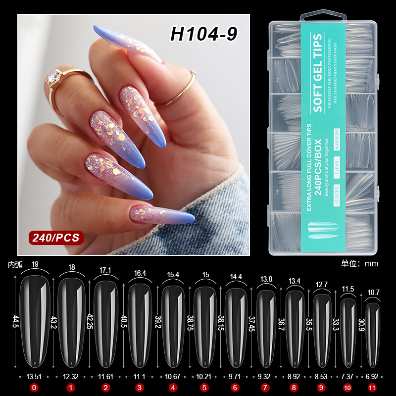 240pcs cabeza redonda cubierta color transparente