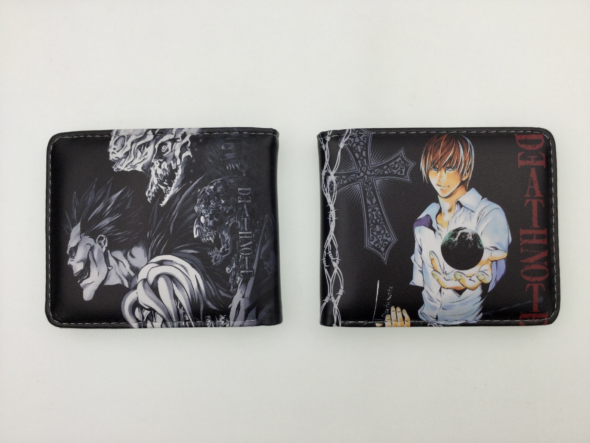 Death Note L noche Shenyue mi Haisha juego de dibujos animados billetera periférica corto horizontal monedero estudiante titular la tarjeta