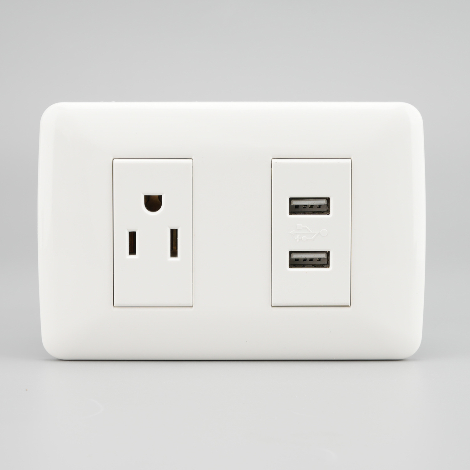 2024 Nuevo estándar estadounidense y europeo México Colombia Perú Venezuela lámpara eléctrica enchufe de pared