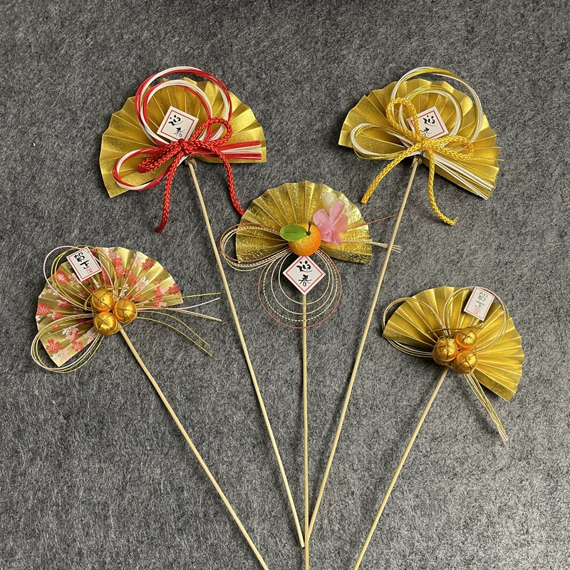 Весенний фестиваль веерообразной формы в японском стиле, ресторан суши, цветочный магазин, цветочное искусство, аксессуары для цветочных композиций, новогодние украшения