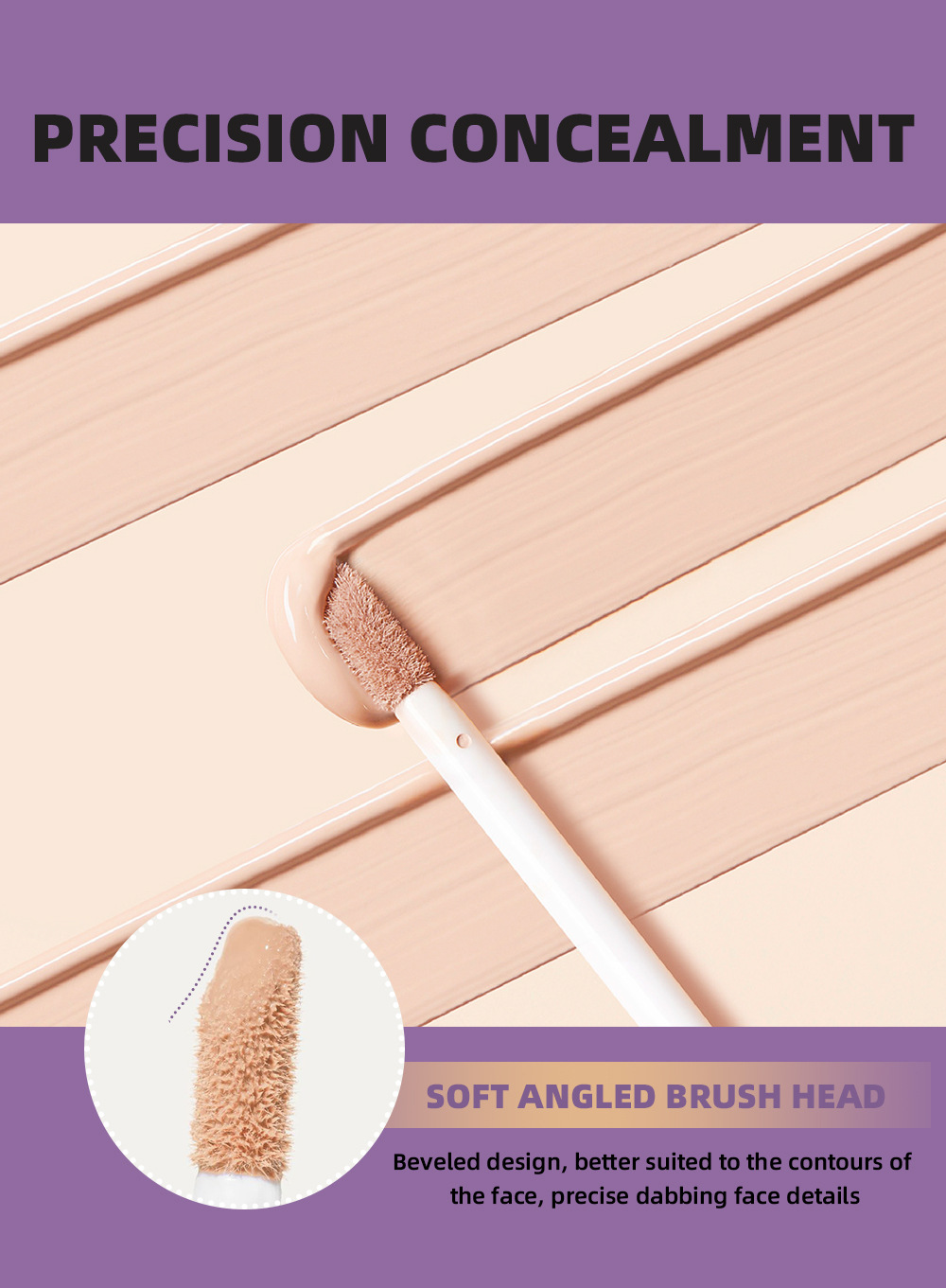 QIBEST Concealer is waterproof, sweat-proof, long-lasting, and does not easily smudge. It can cover pigmentation, acne marks, fade dark circles, and is a contouring liquid undefined