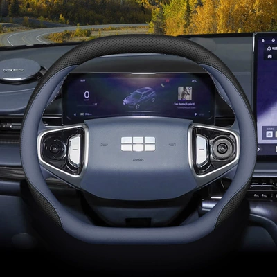 E8 Ultra-Thin Handlebar Cover — Steering wheel cover - galaxy-series-double-d-black-twilight-blue-set-style-ultra-thin-default
