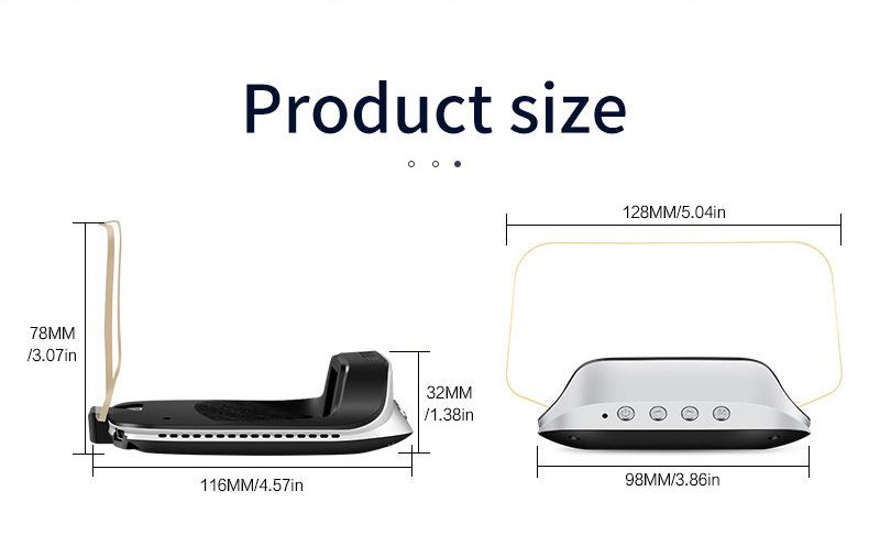 Cross-border car display screen, car OBD+GPS speed projector, no ghosting, portable high-definition head-up display