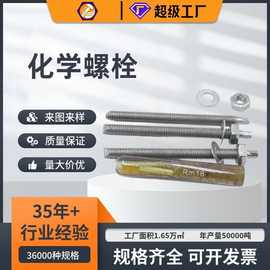 化学锚固药剂膨胀螺栓定型化学螺栓幕墙建筑配件光伏定型药水螺丝