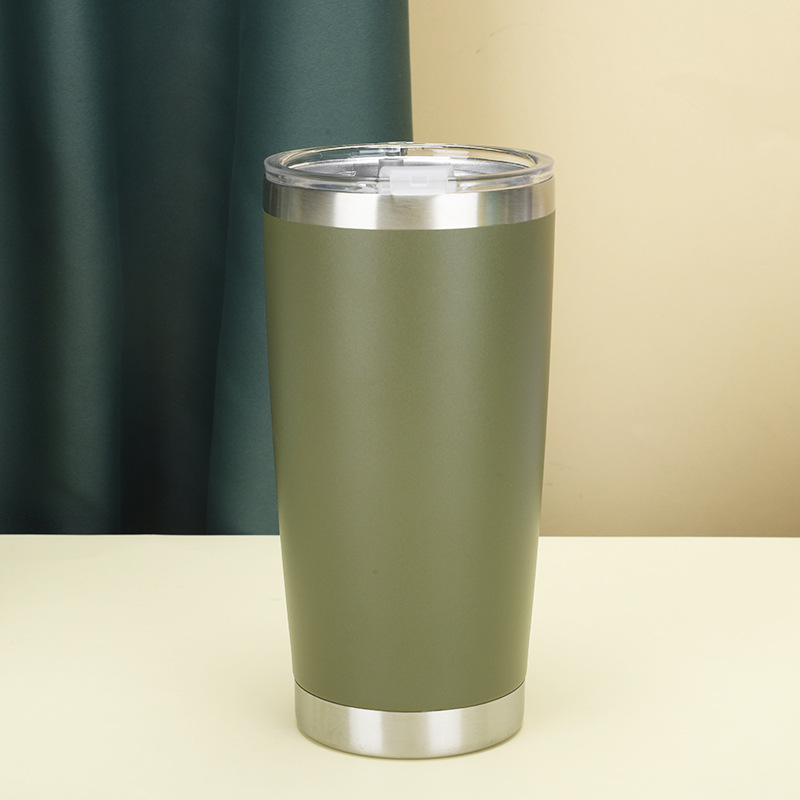 Comercio exterior de gran capacidad taza de helado cerveza taza de café de acero inoxidable doble 20oz taza de coche 304 taza de agua del coche