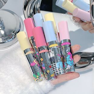 Kekemood Dreamy and Colorful Girly Cartoon Lipstick Easy to Color Velvet Matte Lip Glaze Student Cosmetics