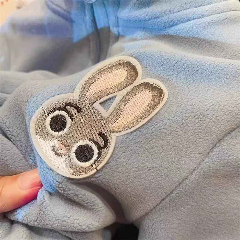 Котоночка keep warm мультфильм кролик, съёмная куртка, подкладка, комплект, западный стиль, утолщённая версия, полицейский стиль