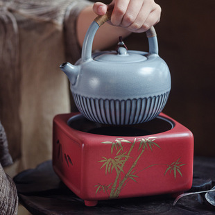 Fanshantang electric ceramic stove tea stove household mini tea cooker small golden bamboo square electric ceramic stove one-piece delivery wholesale