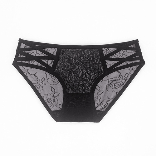 Lingerie for cute Japanese and Korean women, small sexy lace triangle underwear, low-rise women's underwear, sheer panties - 975