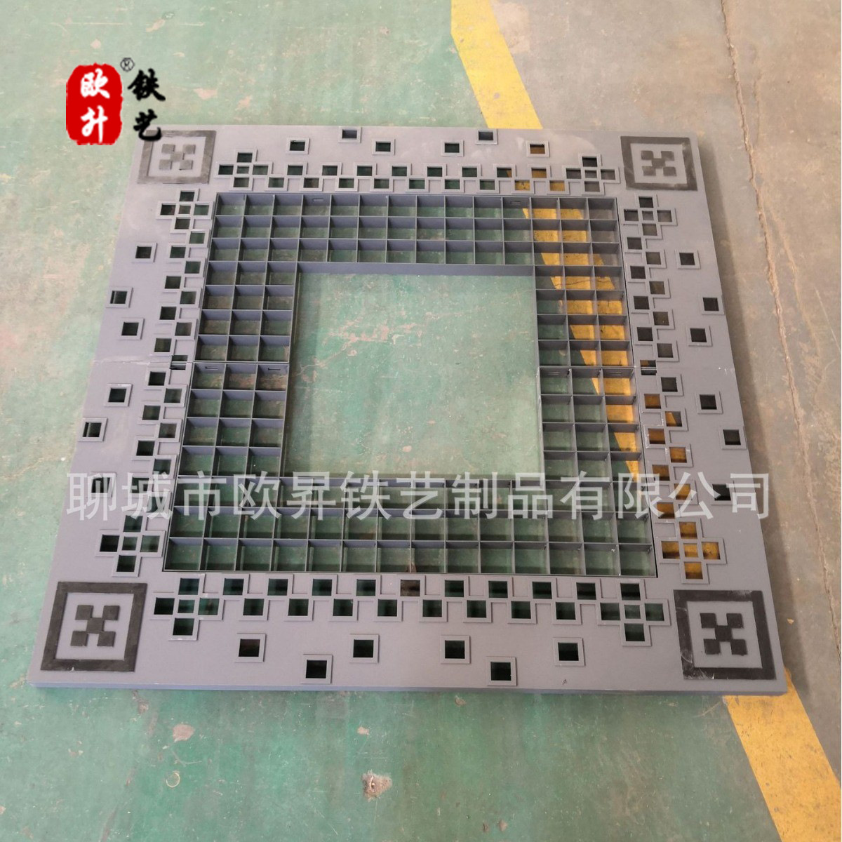 工厂浮雕不锈钢树篦子 钢板树池盖板市政 装饰护树盖板耐候钢树坑