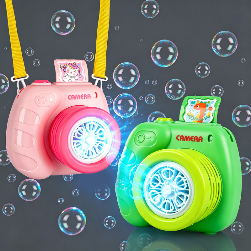 New Instant Photo Bubble Machine, Electric Bubble Camera, Fully Automatic Bubble Maker, No Liquid Leakage, Baby Bubble Machine Toy