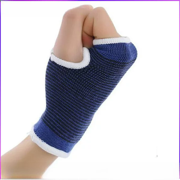 Factory polyester cotton knitted wrist protector wrist Protector Palm sports health care warm protector a generation of hair