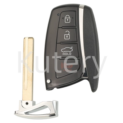Suitable for Hyundai Santa Fe Santa Fe Smart Card Remote Control Car Key Shell Replacement Shell Pay Attention to the Internal Structure (Car Keys) - pay-attention-to-the-internal-structure-4-keys-car-trunk-key-end-mill-left-slot