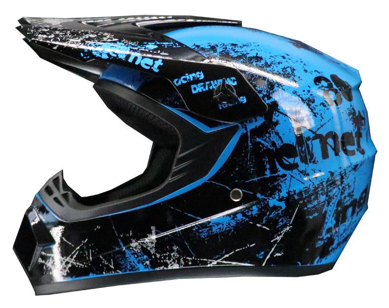 밝은 하늘색 꽃무늬 + 고글 + 마스크 + 장갑