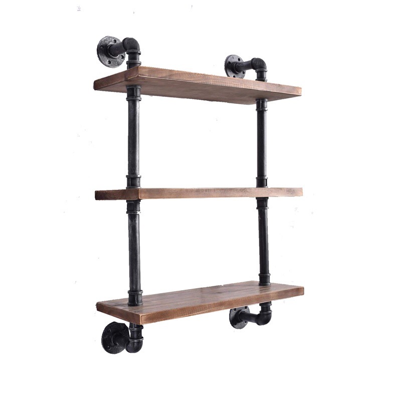 American Style Country Multi-functional Solid Wood Wrought Iron Water Pipe Storage Rack Multi-layer Living Room Storage Finishing Partition Towel Rack American Style Country Multi-functional Solid Wood Wrought Iron Water Pipe Storage Rack Multi-layer Living Room Storage Finishing Partition Towel Rack