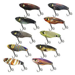 DH Lead-Core Copper Bionic Fishing Lure 3D Vibrating VIB Rattlesnake Three-Prong Hook Mackerel and Bass Lure Wholesale