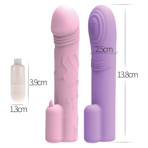 Heating stick finger cots, female masturbation vibrating massage sticks, silicone sleeves, adult sex toys, foreplay, clitoris and vagina