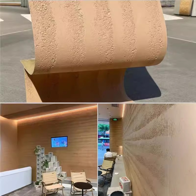 Porcelana suave Piedra flexible Tablero decorativo de travertino romano ligero Azulejos de exterior Tablero de pared de piedra Xingyue Panel decorativo de piedra de imitación