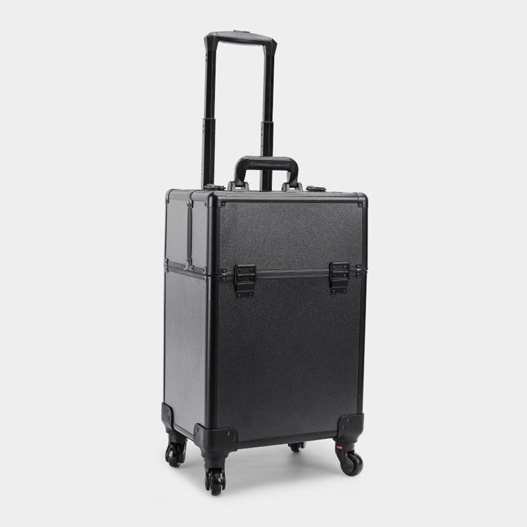 Caja de maquillaje multicapa, caja de tracción de maquillaje profesional, caja de herramientas de bordado de uñas, peluquería, maquillaje especial de gran capacidad