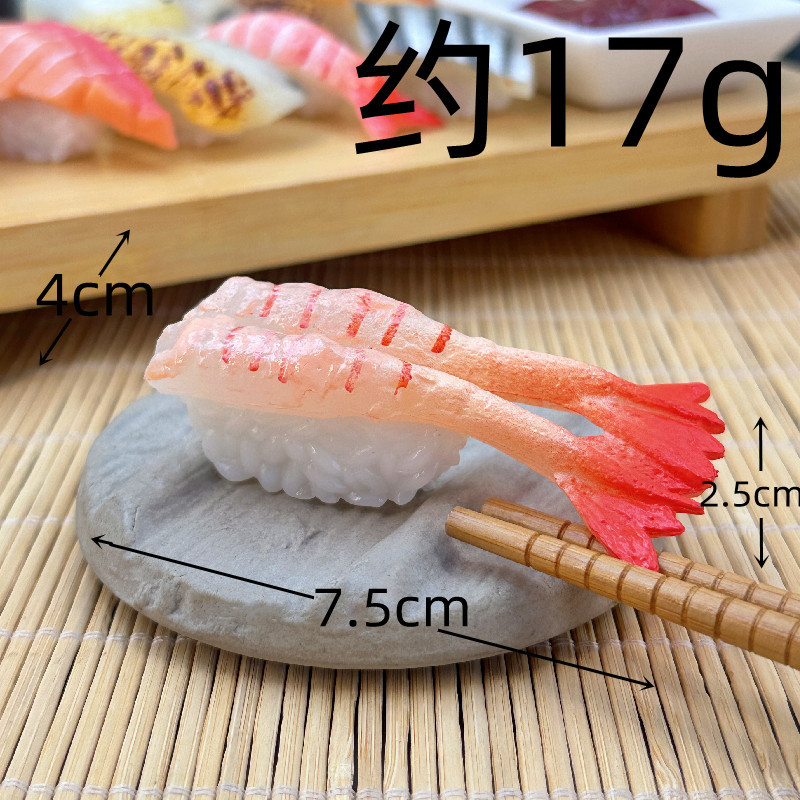 Simulación sushi modelo de juguete para niños japonés comida grande adornos tiro Decoración Accesorios salmón cocina rebanada