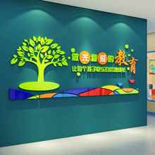 幼儿园墙面装饰环创主题成品大厅形象托管班前台设计阅读文化
