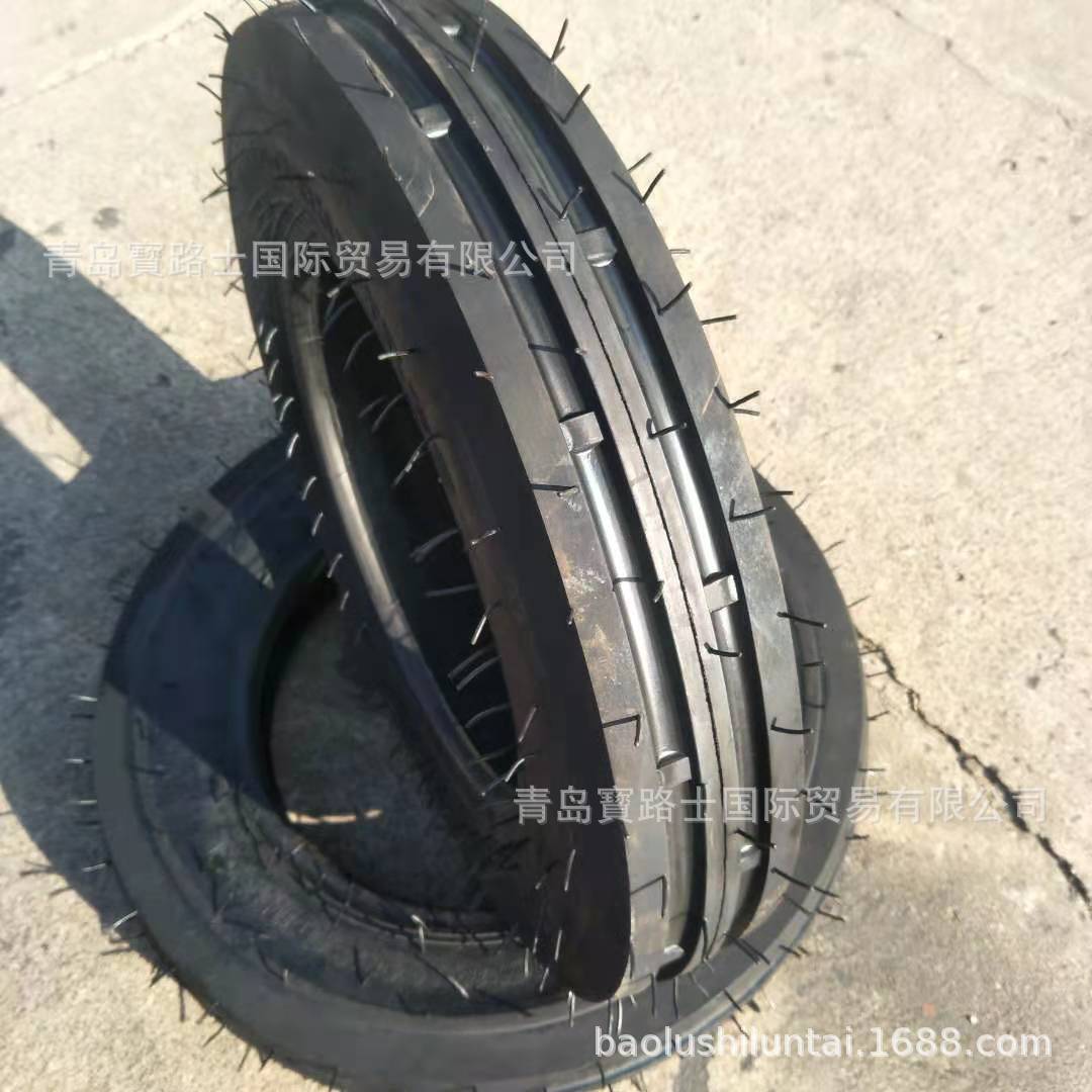 拖拉机前轮胎  5.00-15   导向轮胎 双沟花纹