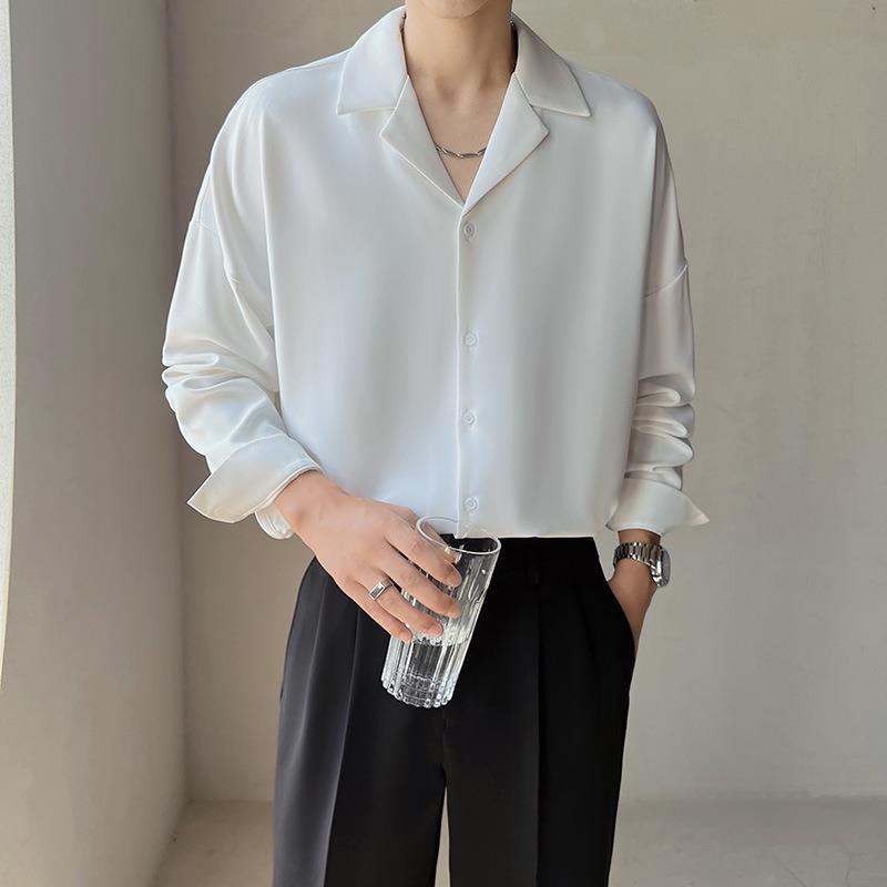 Apricot silk shirt