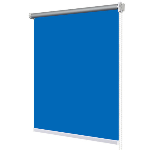 Office shading electric advertising roller blind semi full blackout manual pull bead lifting roll up curtain logo pattern 