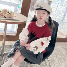 女童公主马甲衬衫套装2024春季新款韩版两件套一件代发洋气童装潮