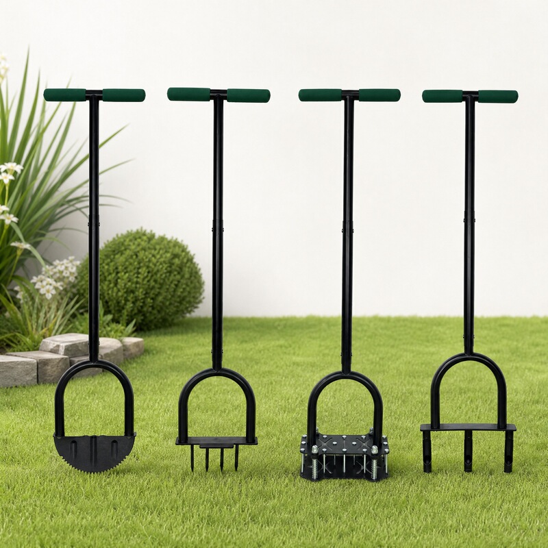 In-stock lawn care tools: spring aerator, edging shovel, weeder, lawn core aerator