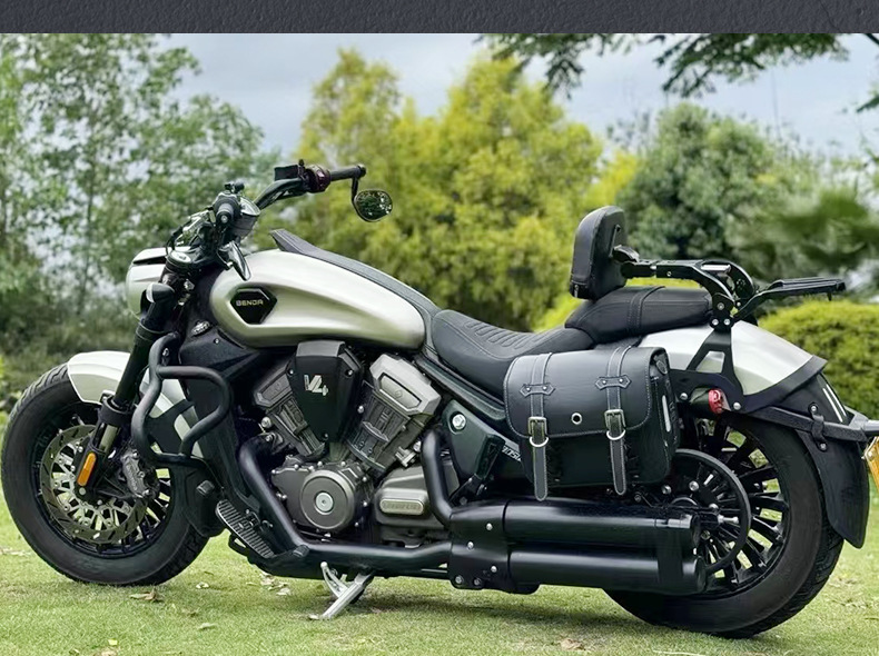 Suitable for Benda Black Flag 500 motorcycle crash bars, anti-fall modification, foldable backrest, quick-release side bags, and luggage rack