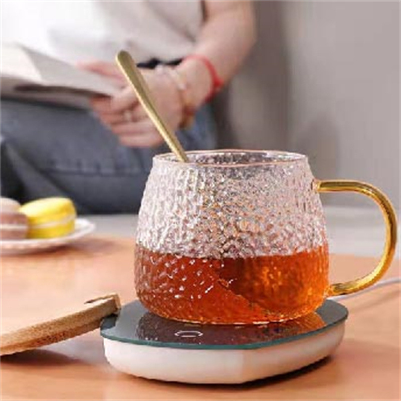 Copa de vidrio taza de temperatura constante caja de regalo de negocios de alta apariencia con tapa regalo de mano taza de agua fábrica al por mayor de vidrio