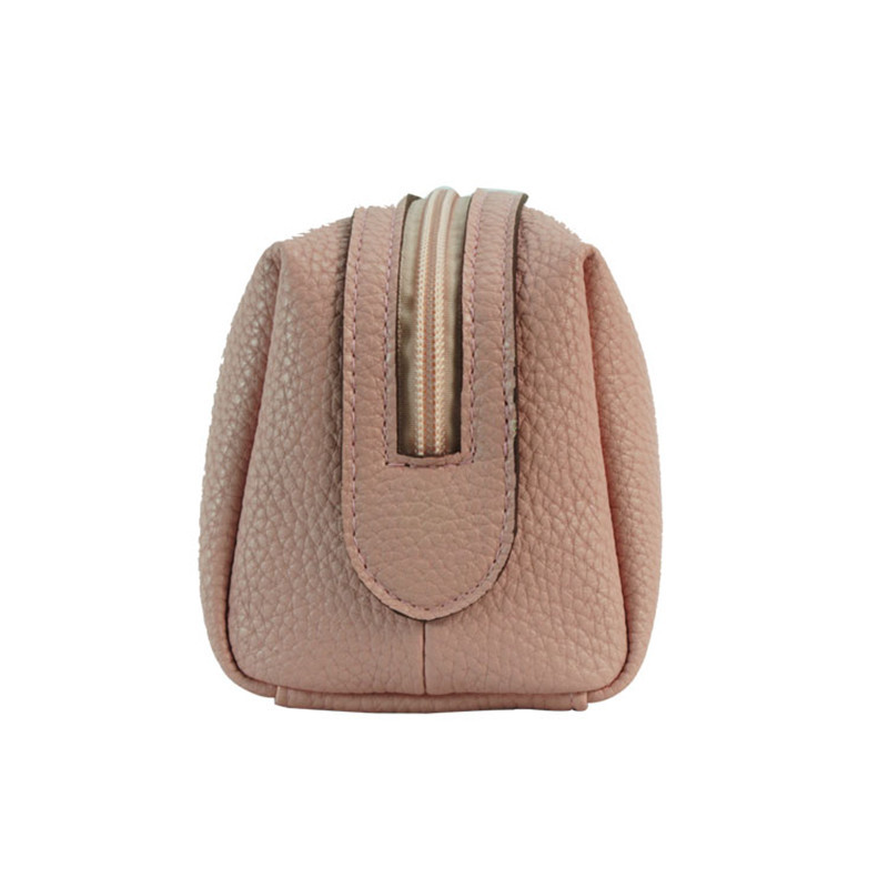 pu皮荔枝纹软皮化妆包定制logo  流苏口红包旅行护肤品软皮小包